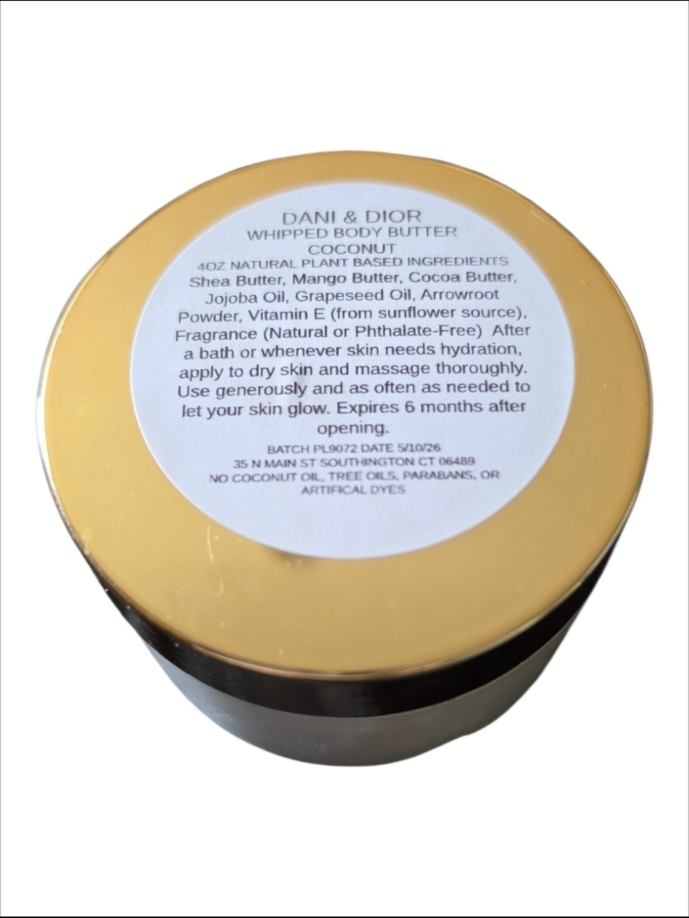 Coconut Whipped Body Butter — Yellow Jar